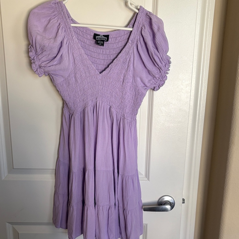 Angie Lavender Mini Dress
